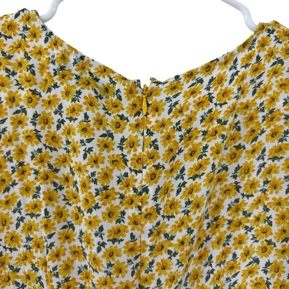 Faithfull the Brand Daphne Dress Marguerite Yellow Floral Sz XS - Picture 6 of 9